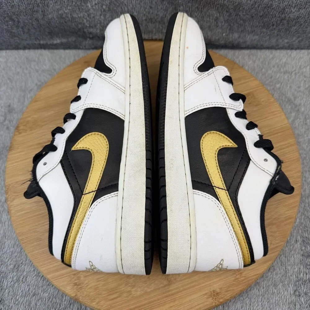 Nike Air Jordan 1 Low Shoes Boys Size 7Y White Sneakers 553560-172 No Insoles
